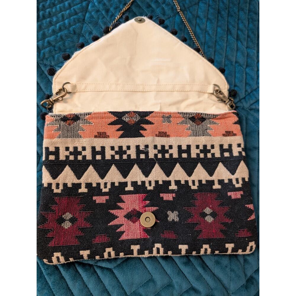 Lovestitch Rectangular Woven Aztec Print Boho Hip… - image 3